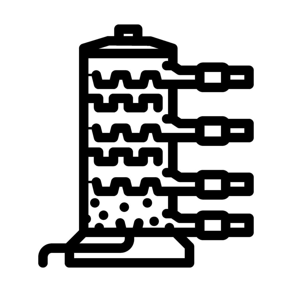 oil refining industry line icon illustration vector