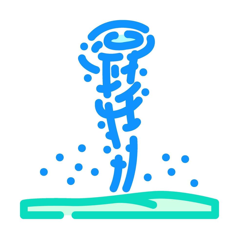 dust devil natural phenomena color icon illustration vector