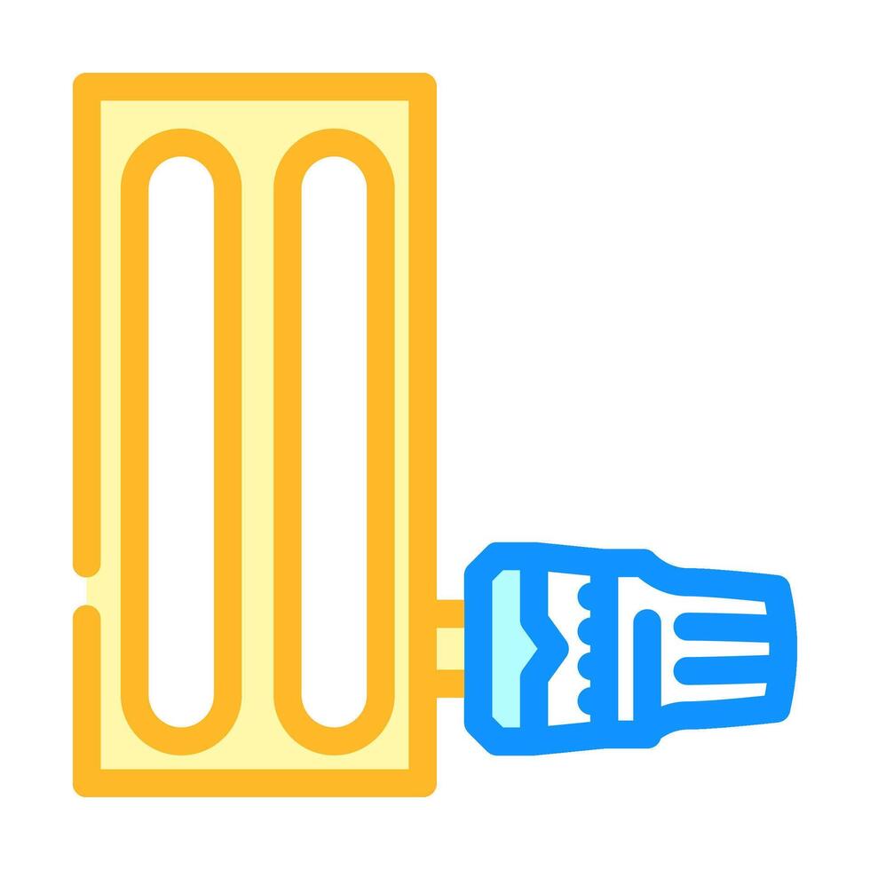 heat thermostat radiator color icon illustration vector