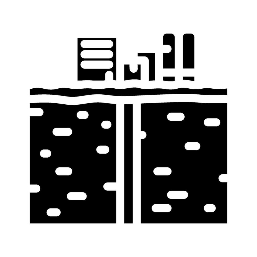 plant geothermal energy glyph icon illustration vector