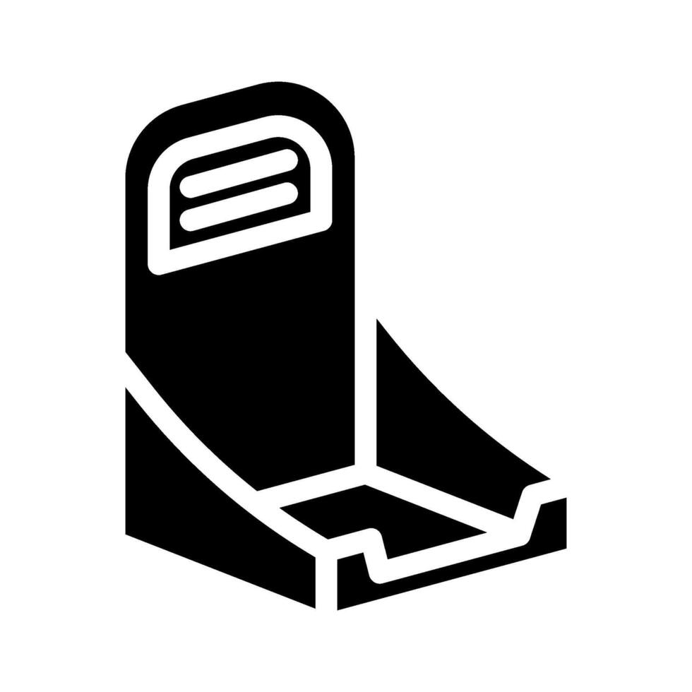 display box cardboard packaging glyph icon illustration vector