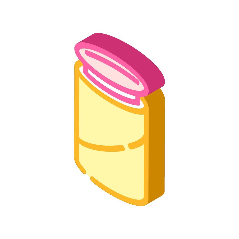 tube with cap isometric icon illustration vector