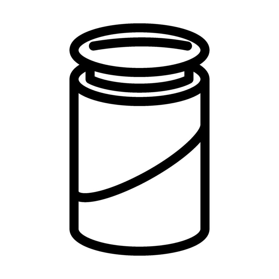 tube with cap line icon illustration vector