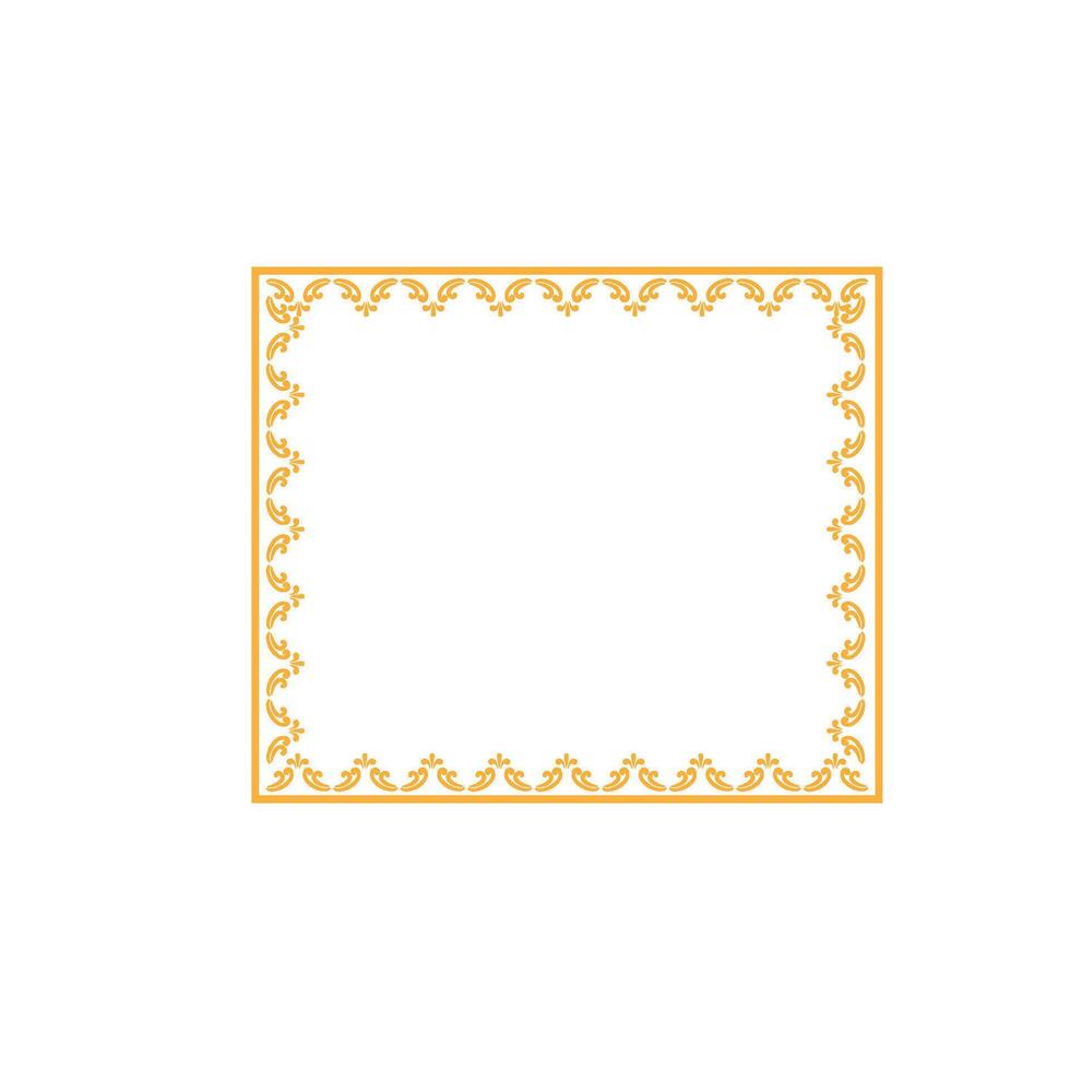 elegant victorian border frame cartoon illustration vector