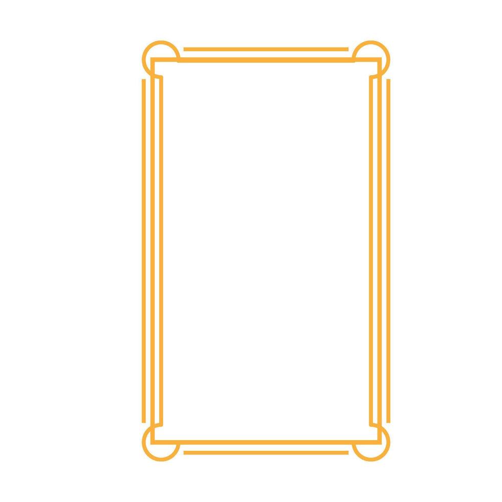 filigree victorian border frame cartoon illustration vector