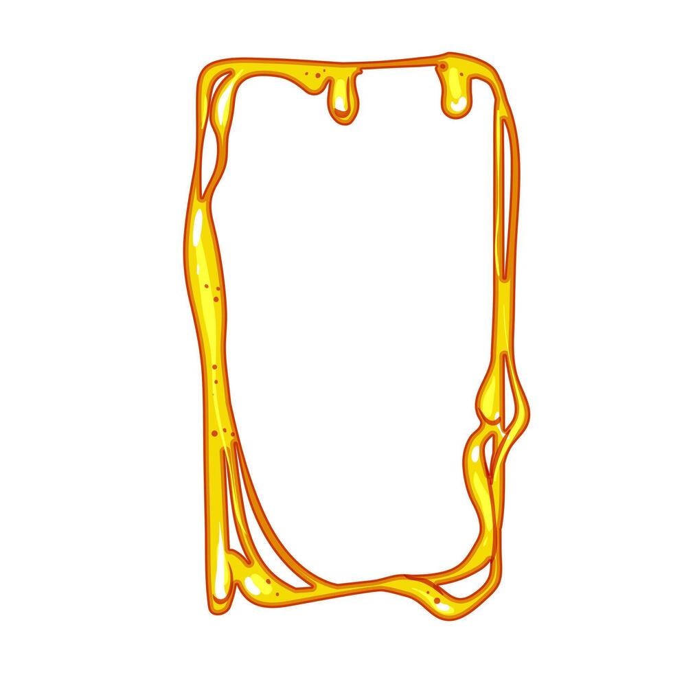craft slime frame cartoon illustration vector