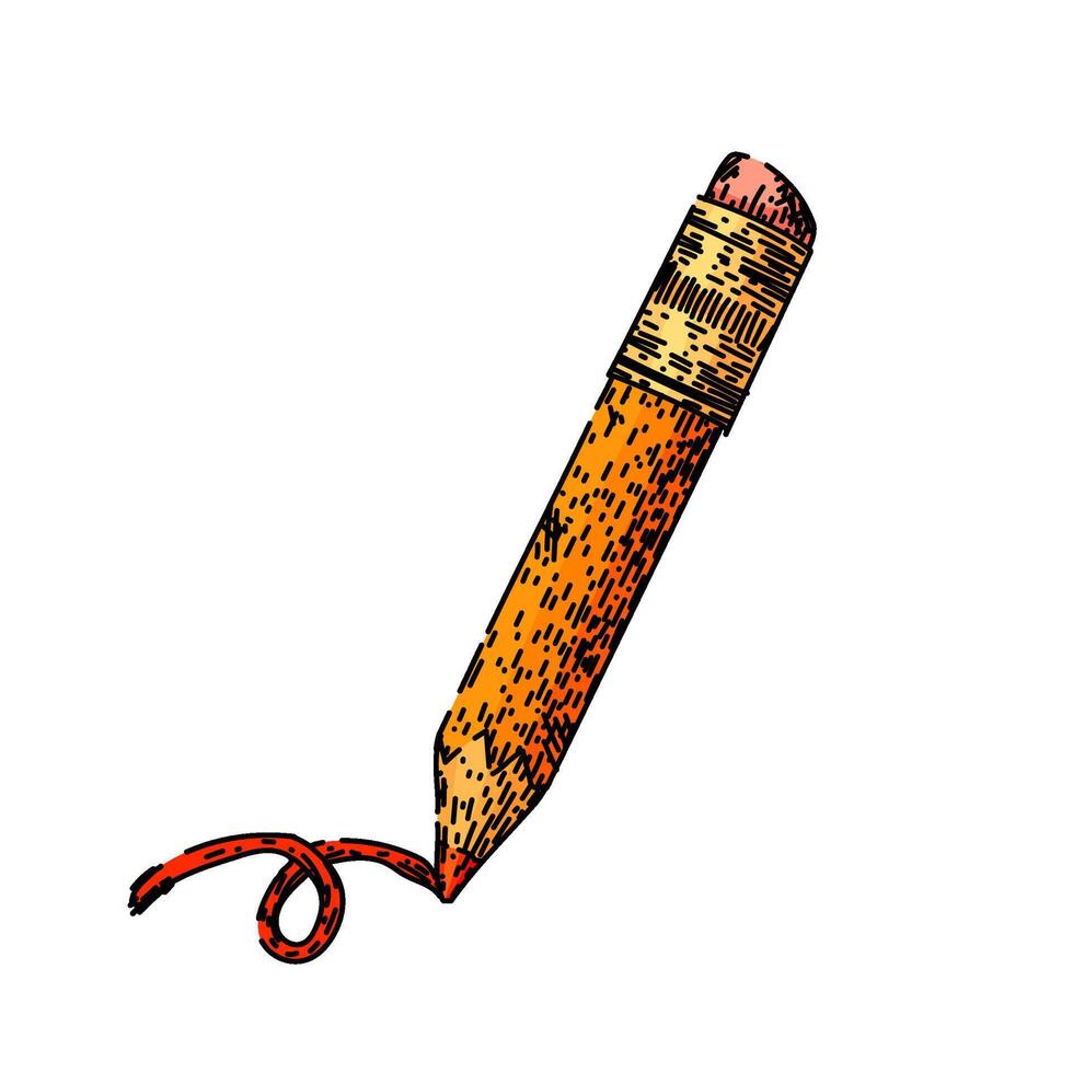 art pencil sketch hand drawn vector