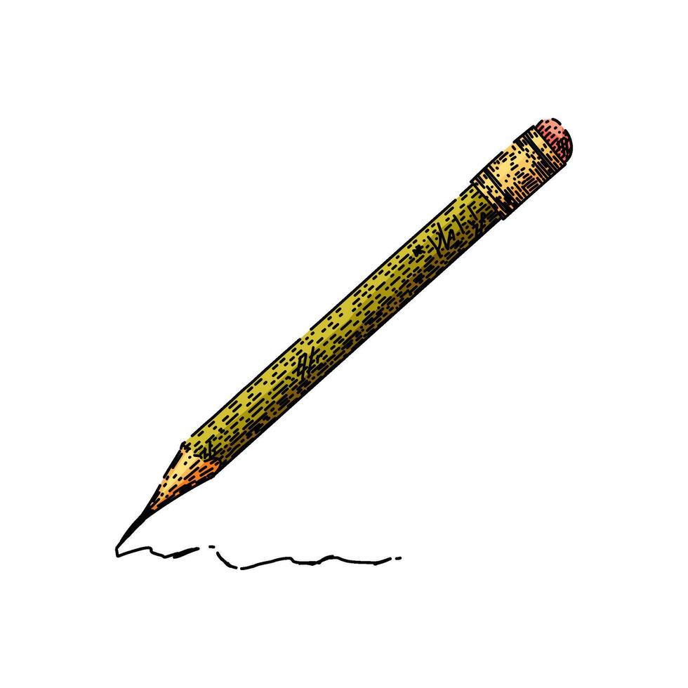 lead pencil sketch hand drawn vector