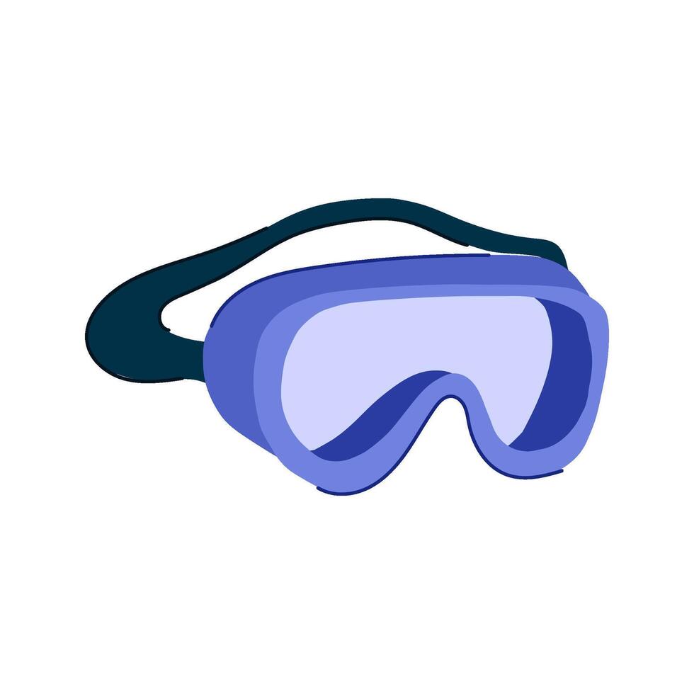 goggles safety glasses medical cartoon illustration vector
