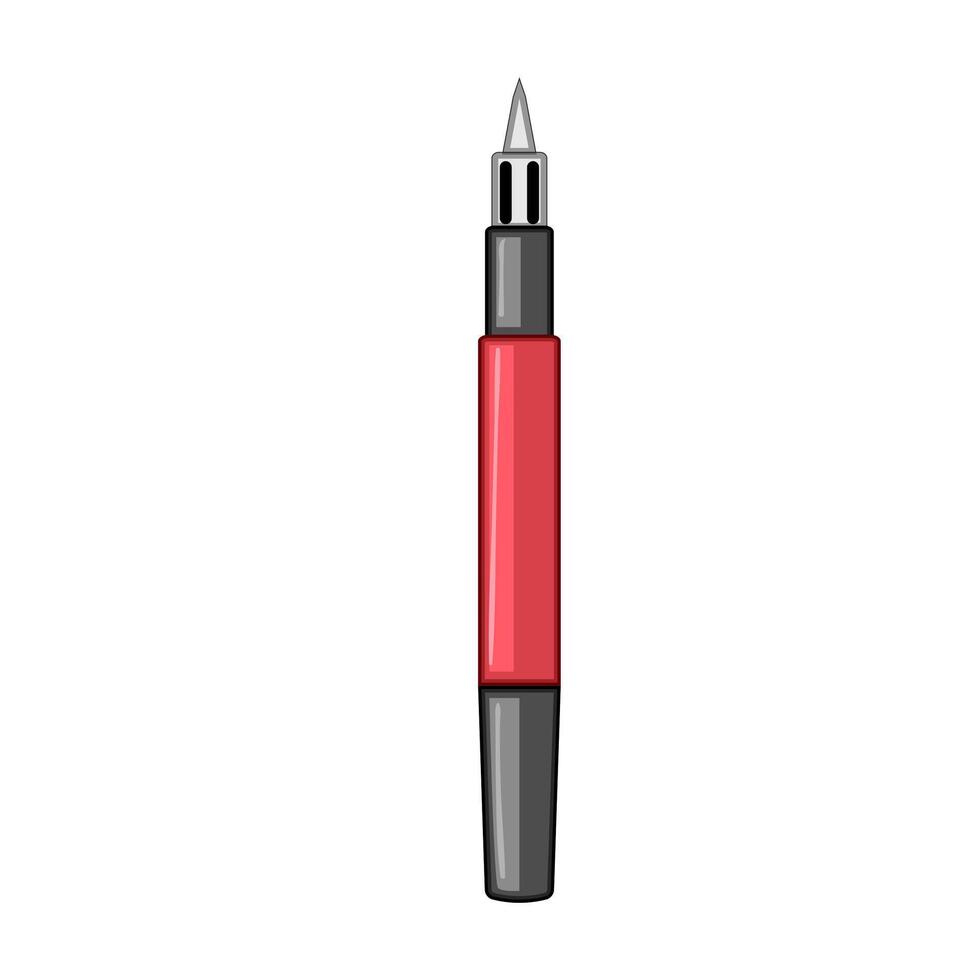 wire soldering iron cartoon illustration vector