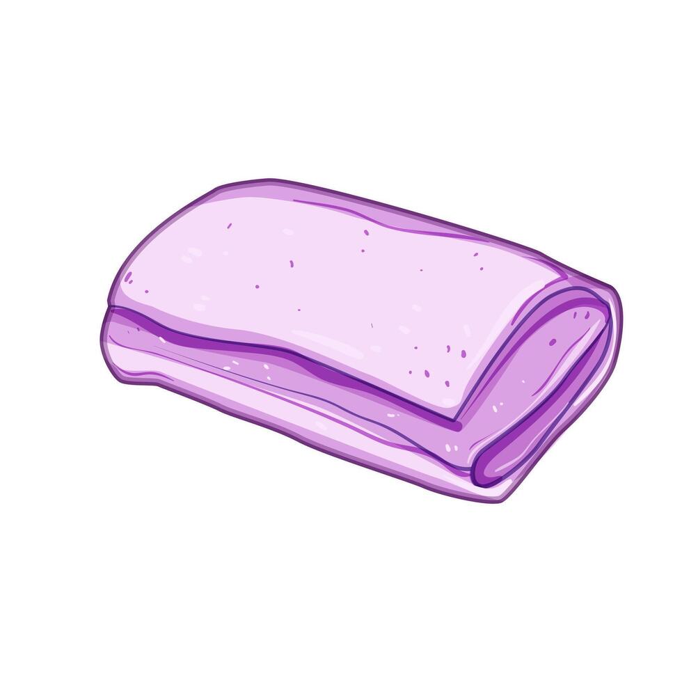 wellness spa towel cartoon illustration vector