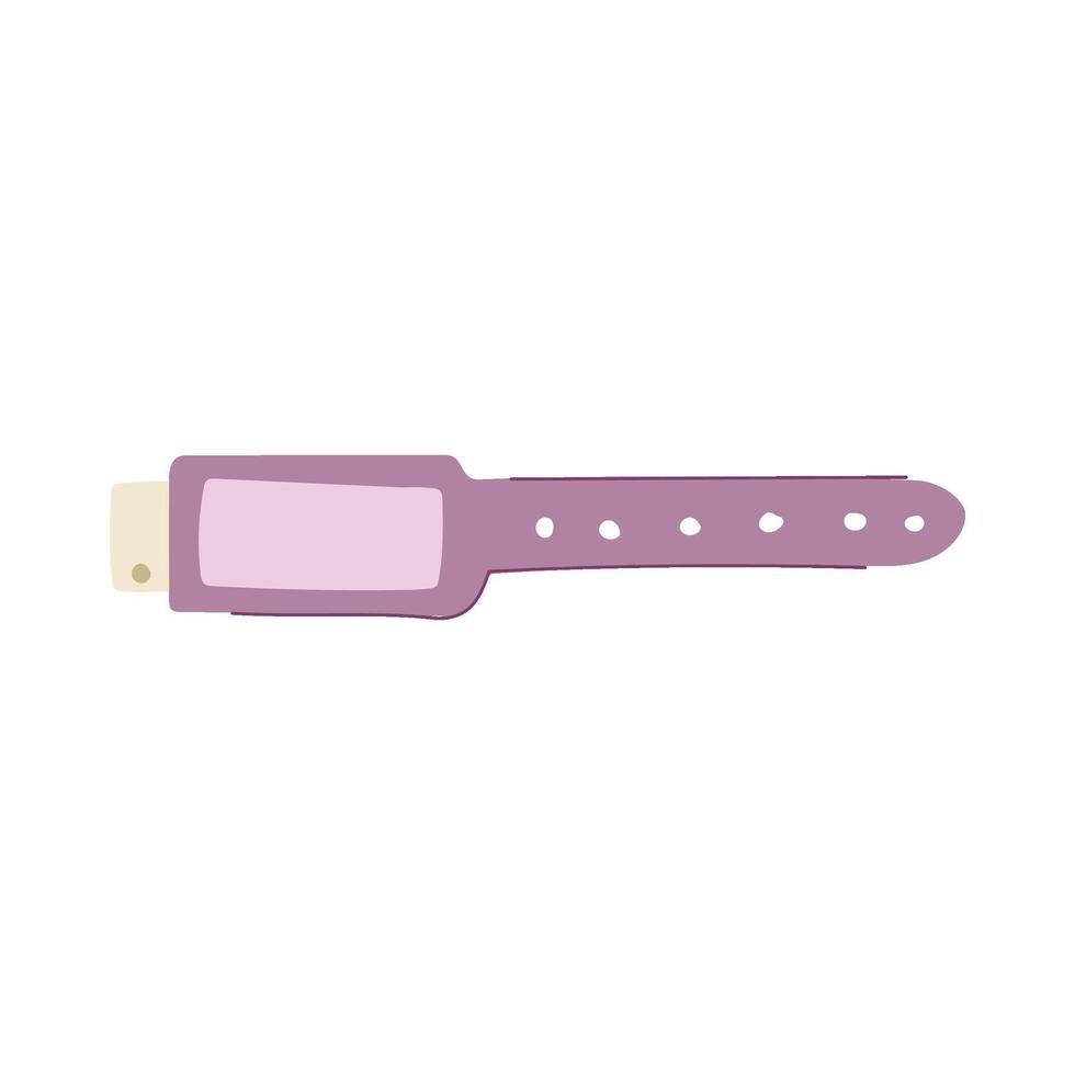 condition medical bracelet cartoon illustration vector
