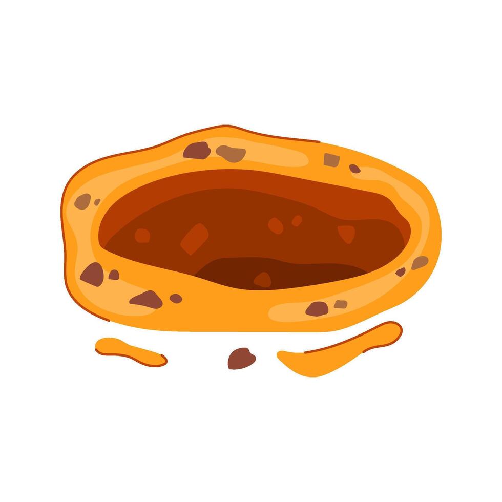 shaft pit cartoon illustration vector
