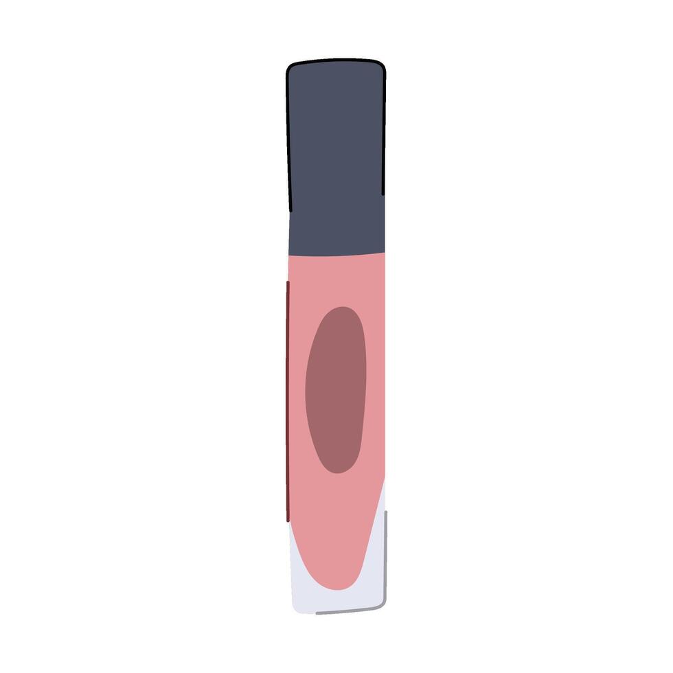 sheer lip gloss cartoon illustration vector