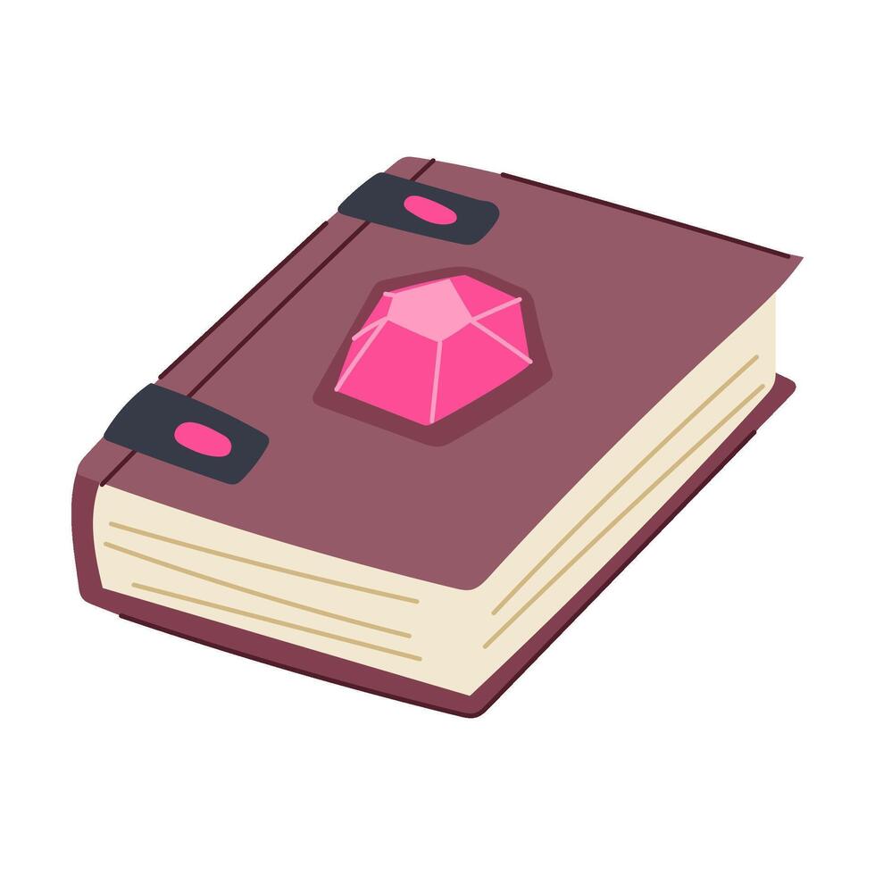 mythical fantasy book cartoon illustration vector