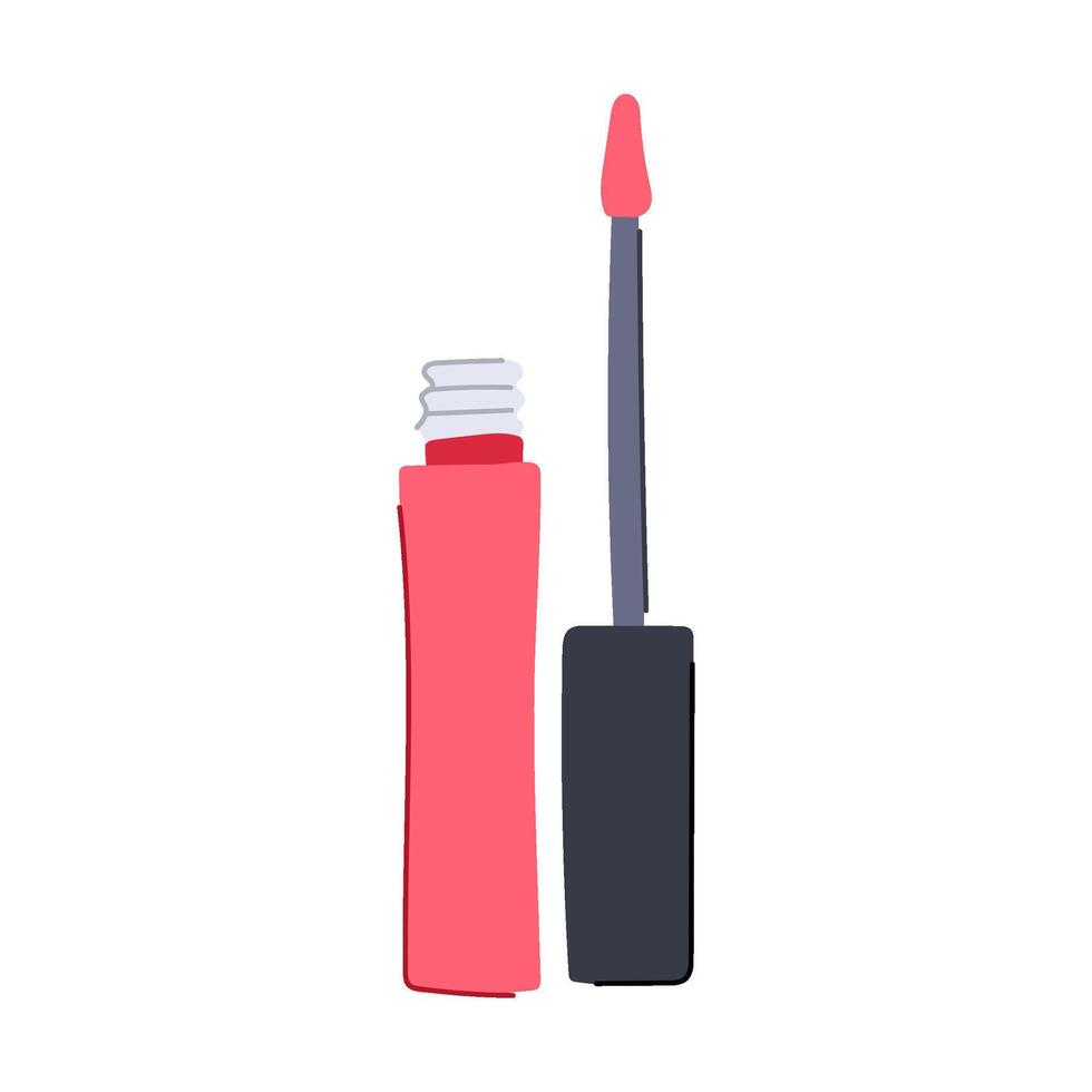 hydrating lip gloss cartoon illustration vector