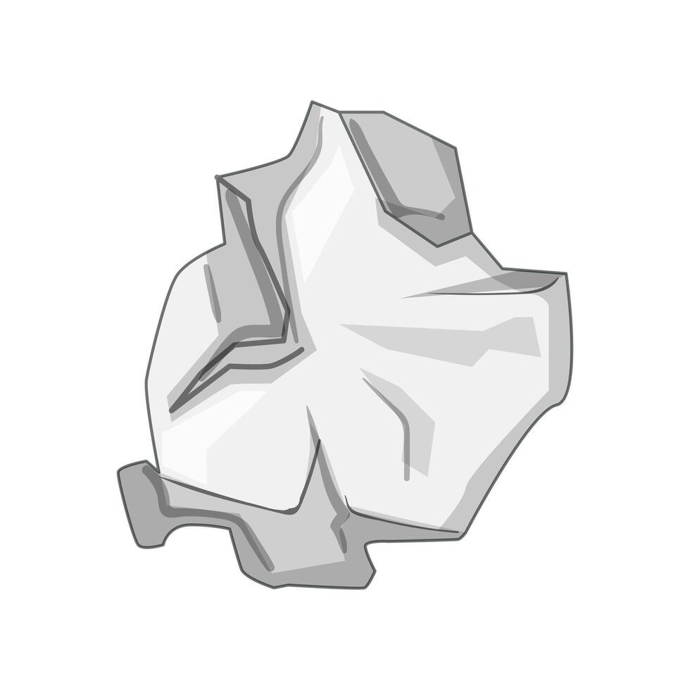 texture crumpled paper balls cartoon illustration vector