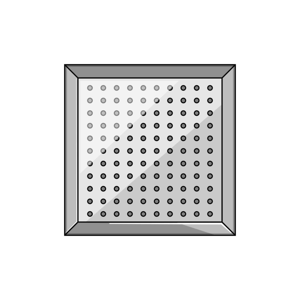 access drain cover cartoon illustration vector