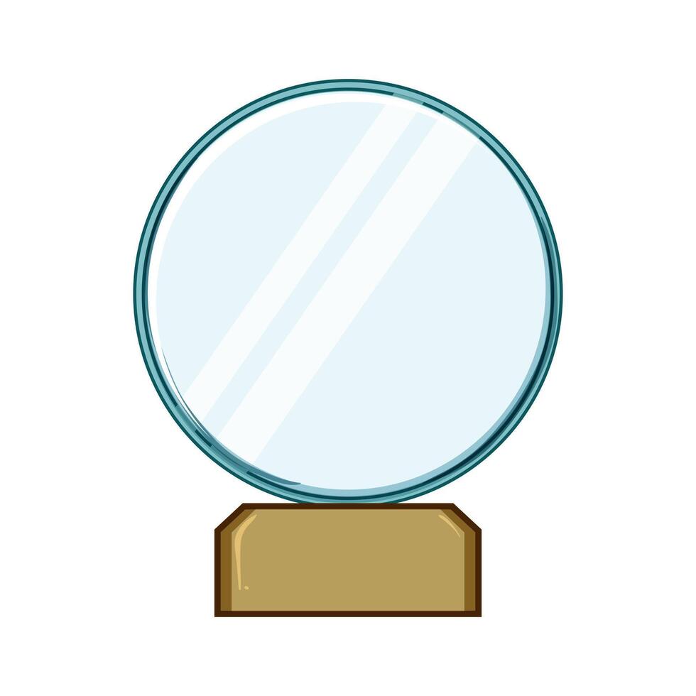 honor glass trophy cartoon illustration vector