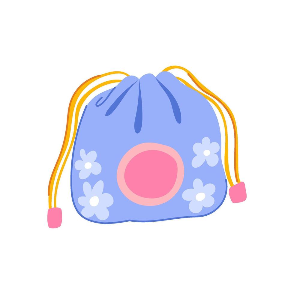 prosperity chinese lucky bag cartoon illustration vector