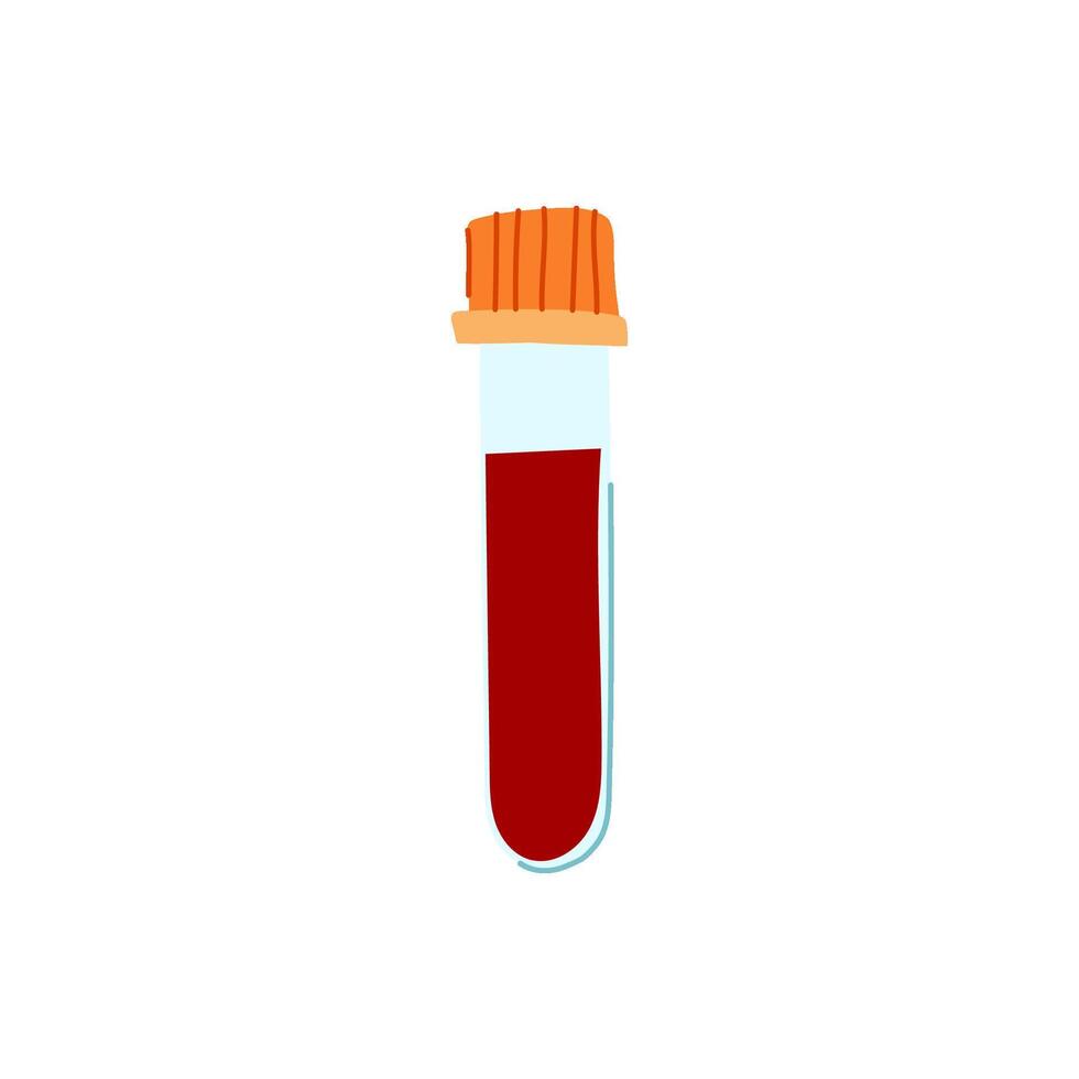 centrifuge blood test vial cartoon illustration vector