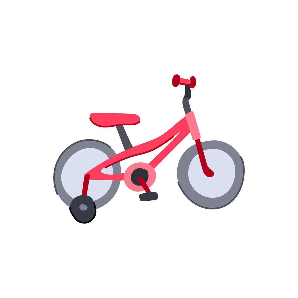 training balance bike cartoon illustration vector