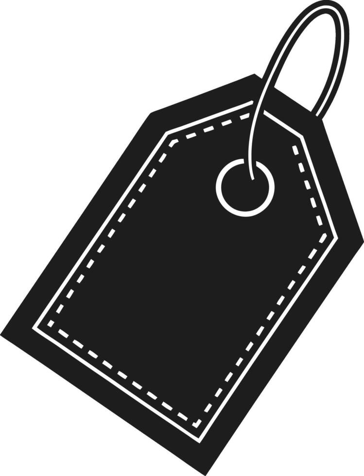 Modern Price Tag Silhouette - Ideal for Shopping and Retail Themes vector