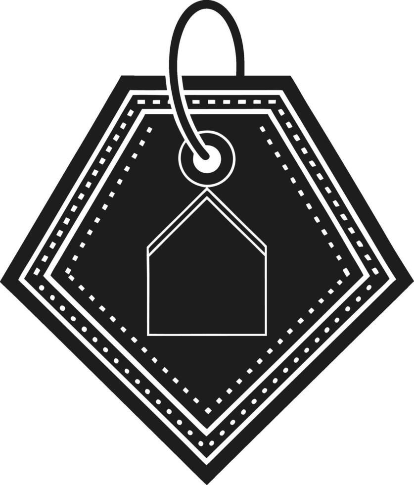 Classic Price Tag Silhouette - Ideal for Online and In-Store Sales vector