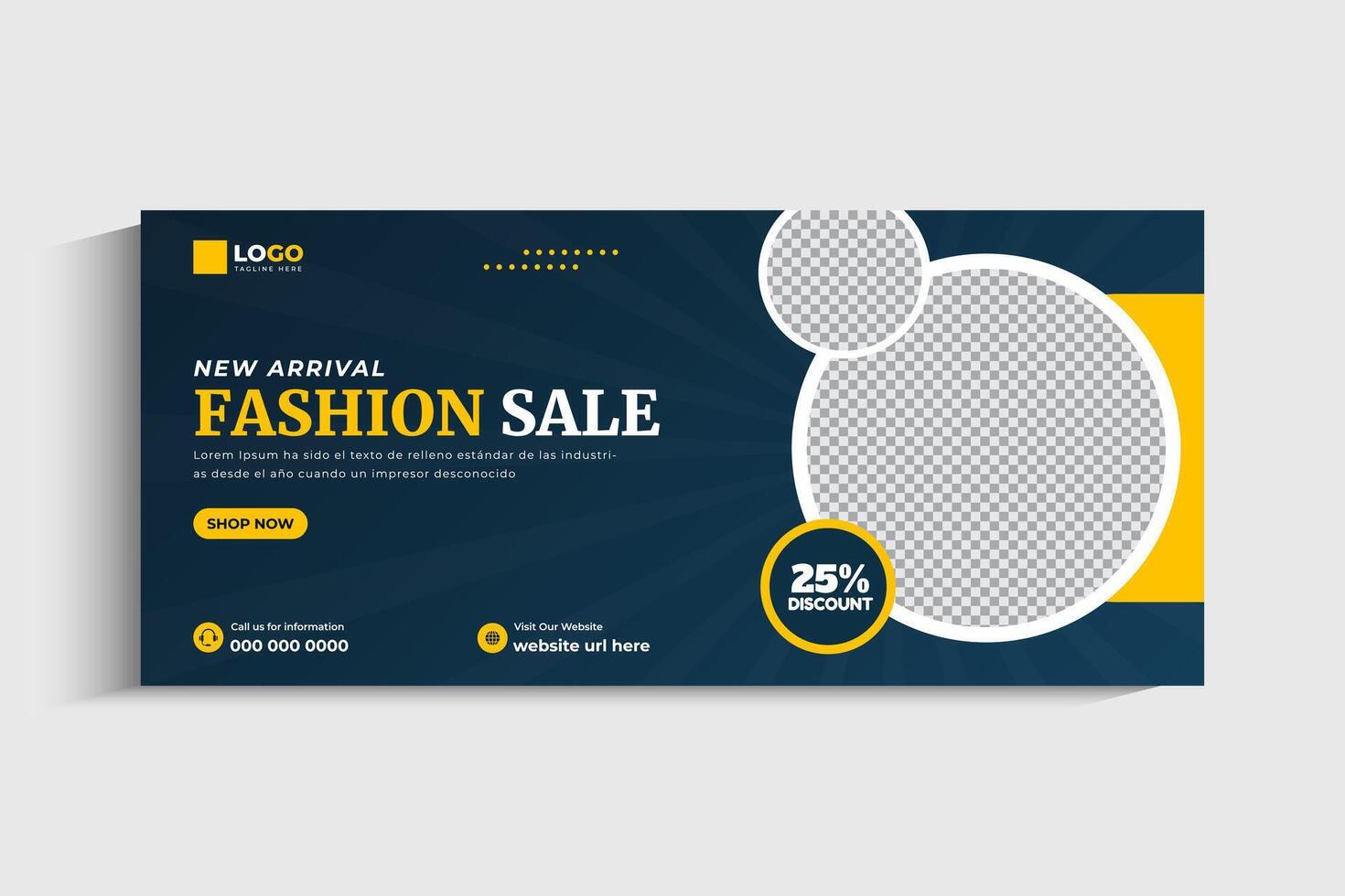 Trendy Fashion Sale Banner or cover template vector