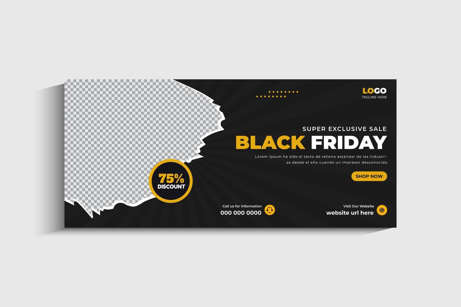 Creative Black Friday Sale cover or Banner Template vector
