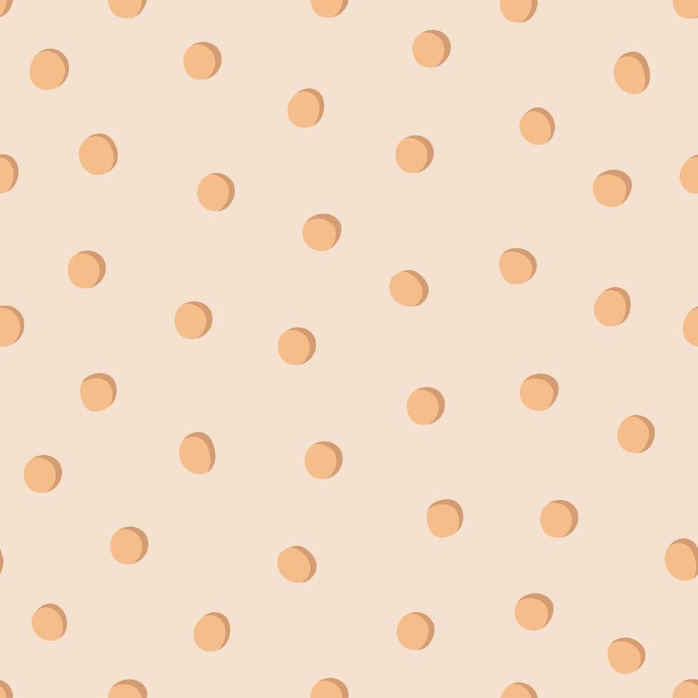 Simple hand drawn dots seamless pattern. Design for fabric, textile, wrapping paper, wallpaper, cover vector
