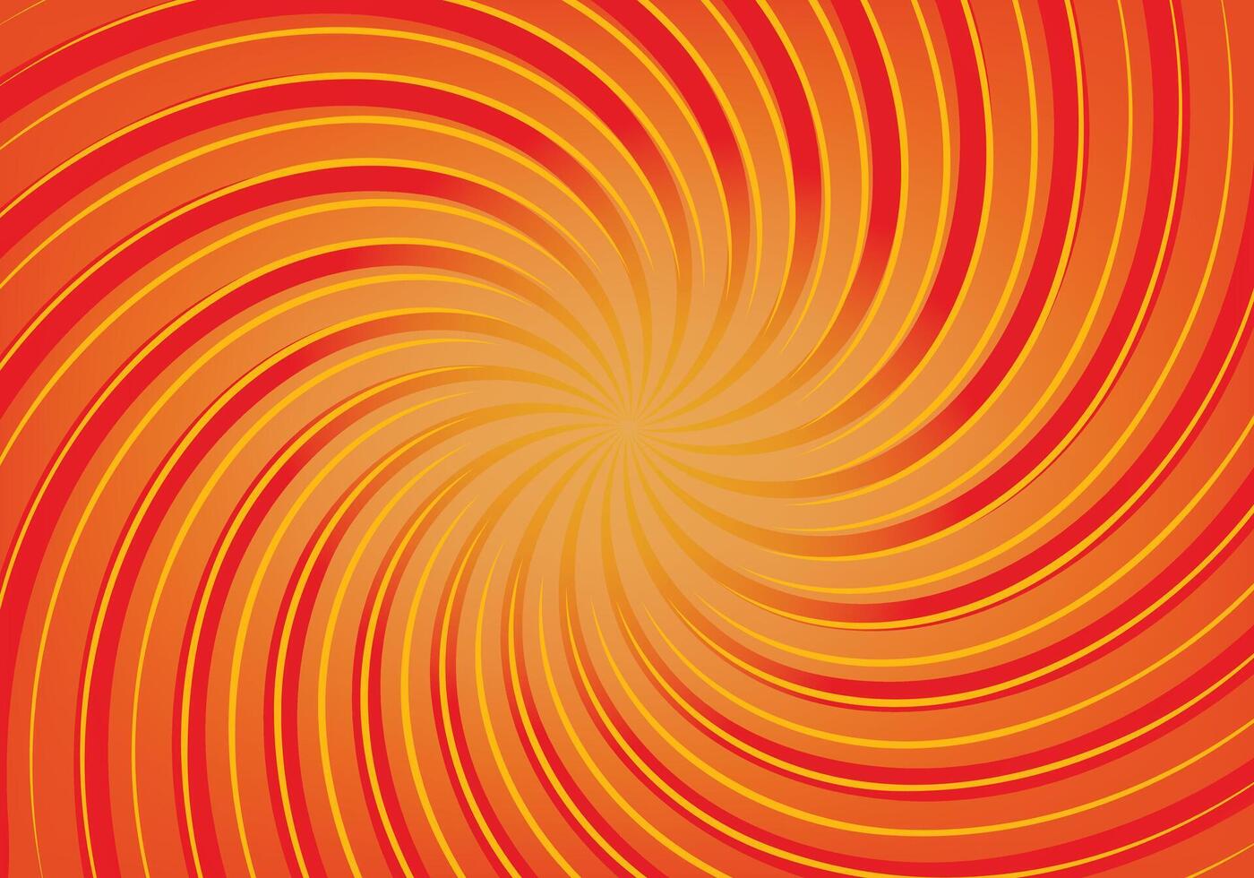 Spiral design sun-rays color background in illustration style. vector