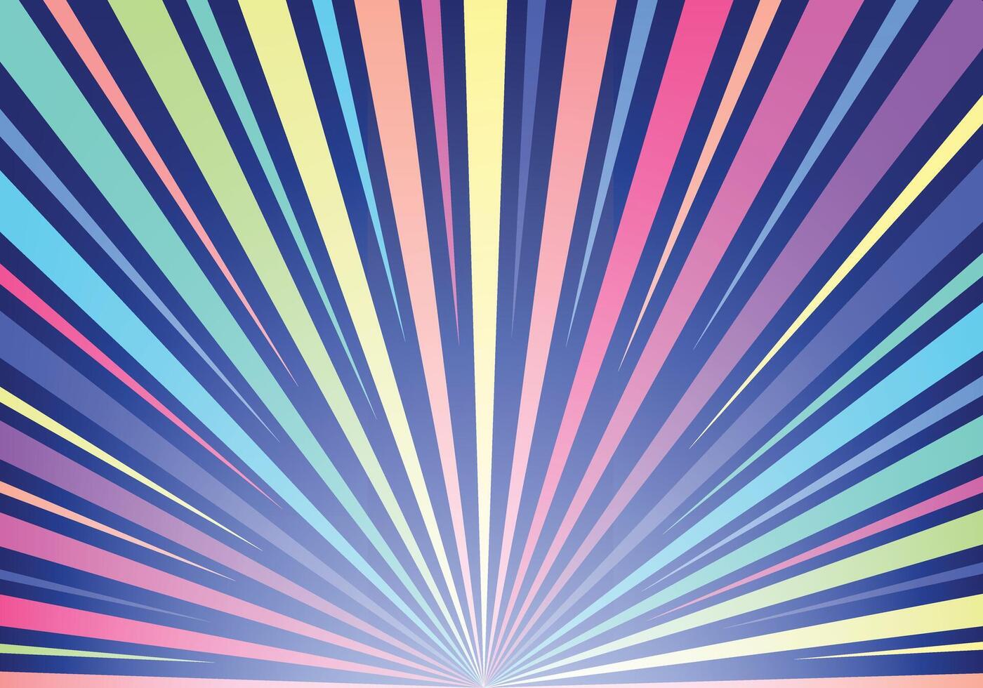 sun-burs multi color illustration for design elements. vector