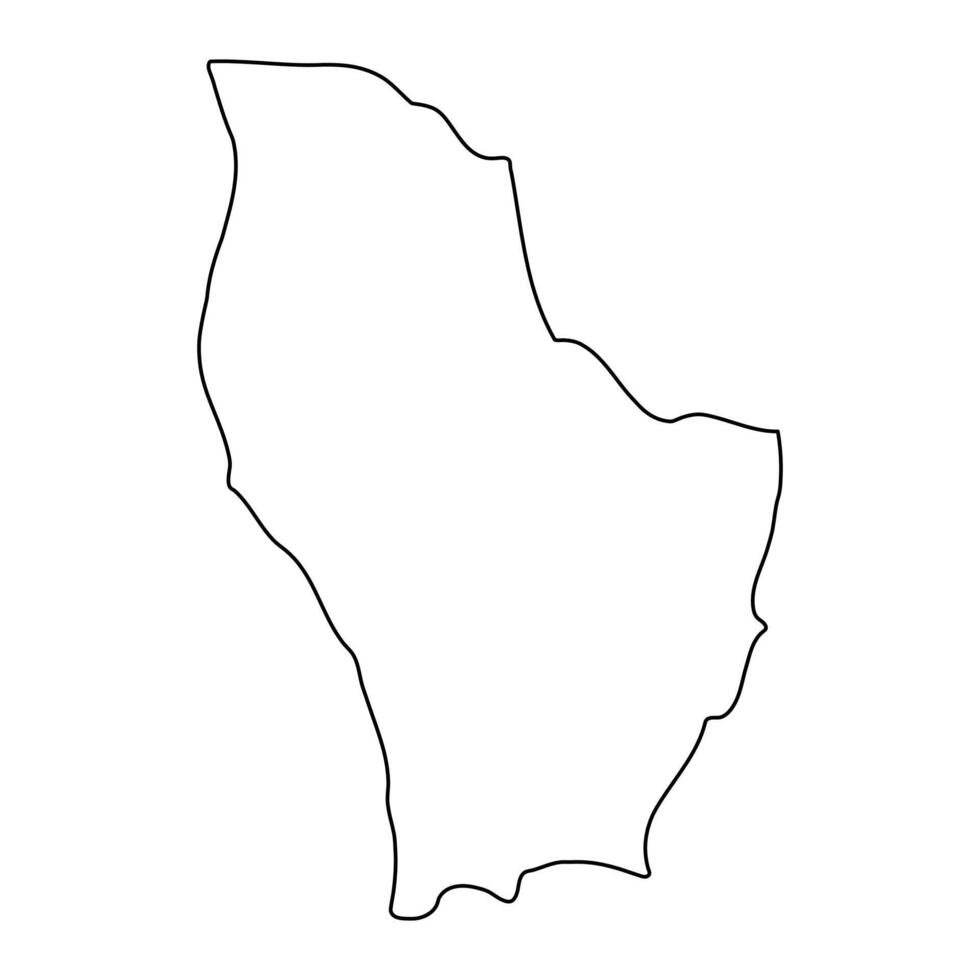 Kamuli district map, administrative division of Uganda. illustration. vector