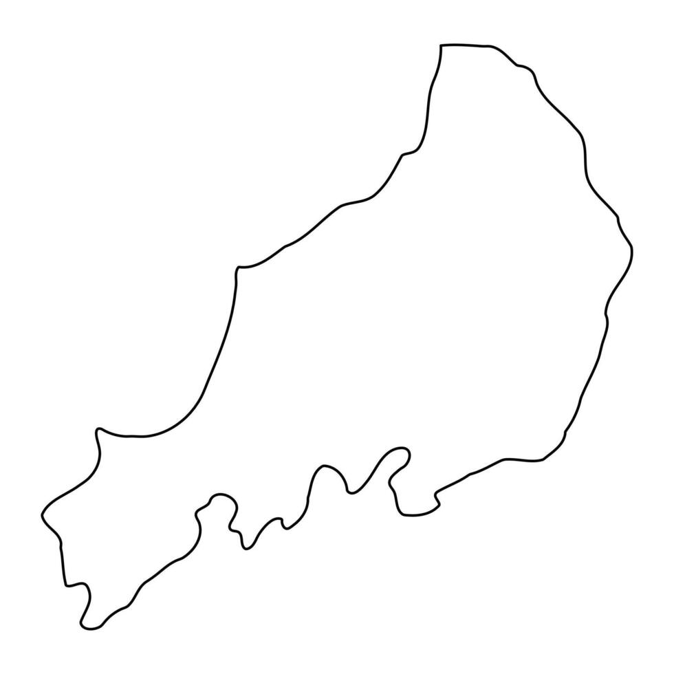 Kaberamaido District map, administrative division of Uganda. illustration. vector