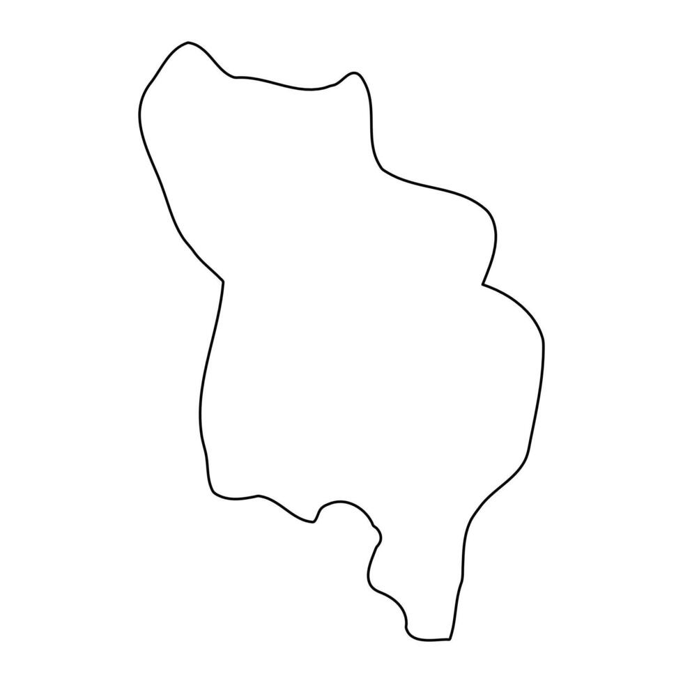 Iganga District map, administrative division of Uganda. illustration. vector