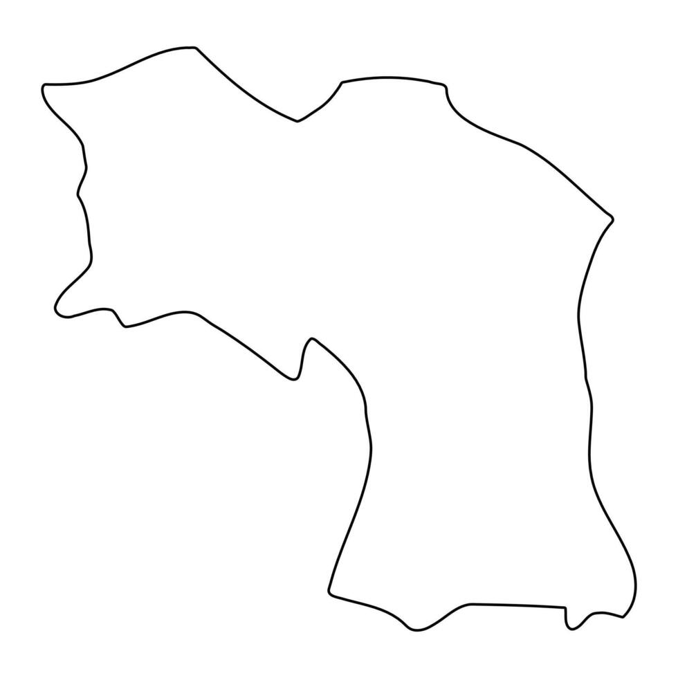 Sembabule district map, administrative division of Uganda. illustration. vector