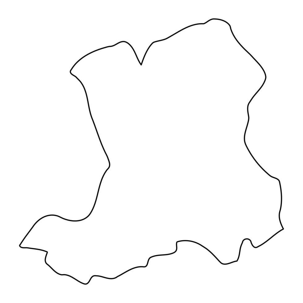 Mityana district map, administrative division of Uganda. illustration. vector