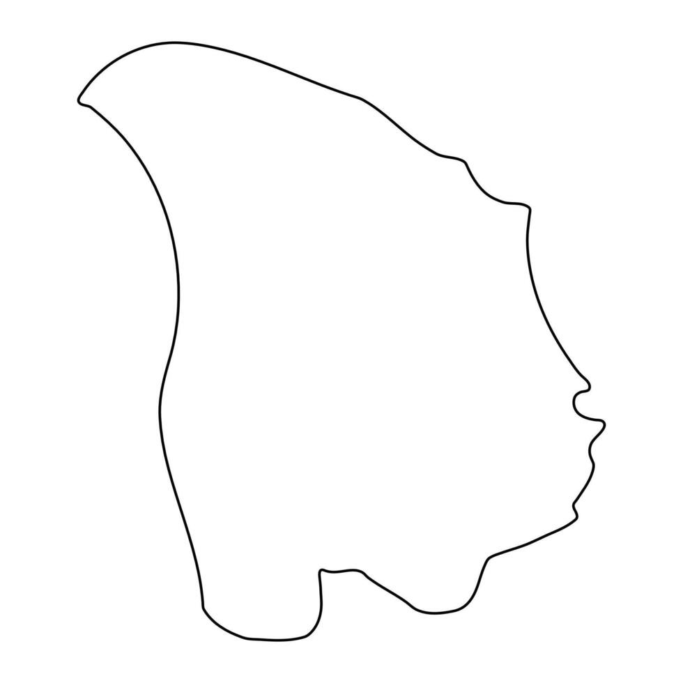 Kalungu District map, administrative division of Uganda. illustration. vector