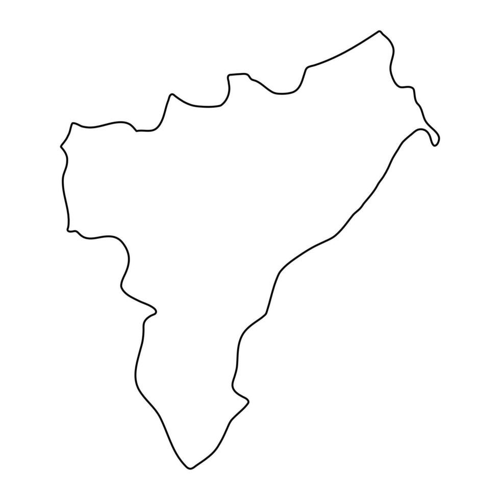 Masaka district map, administrative division of Uganda. illustration. vector