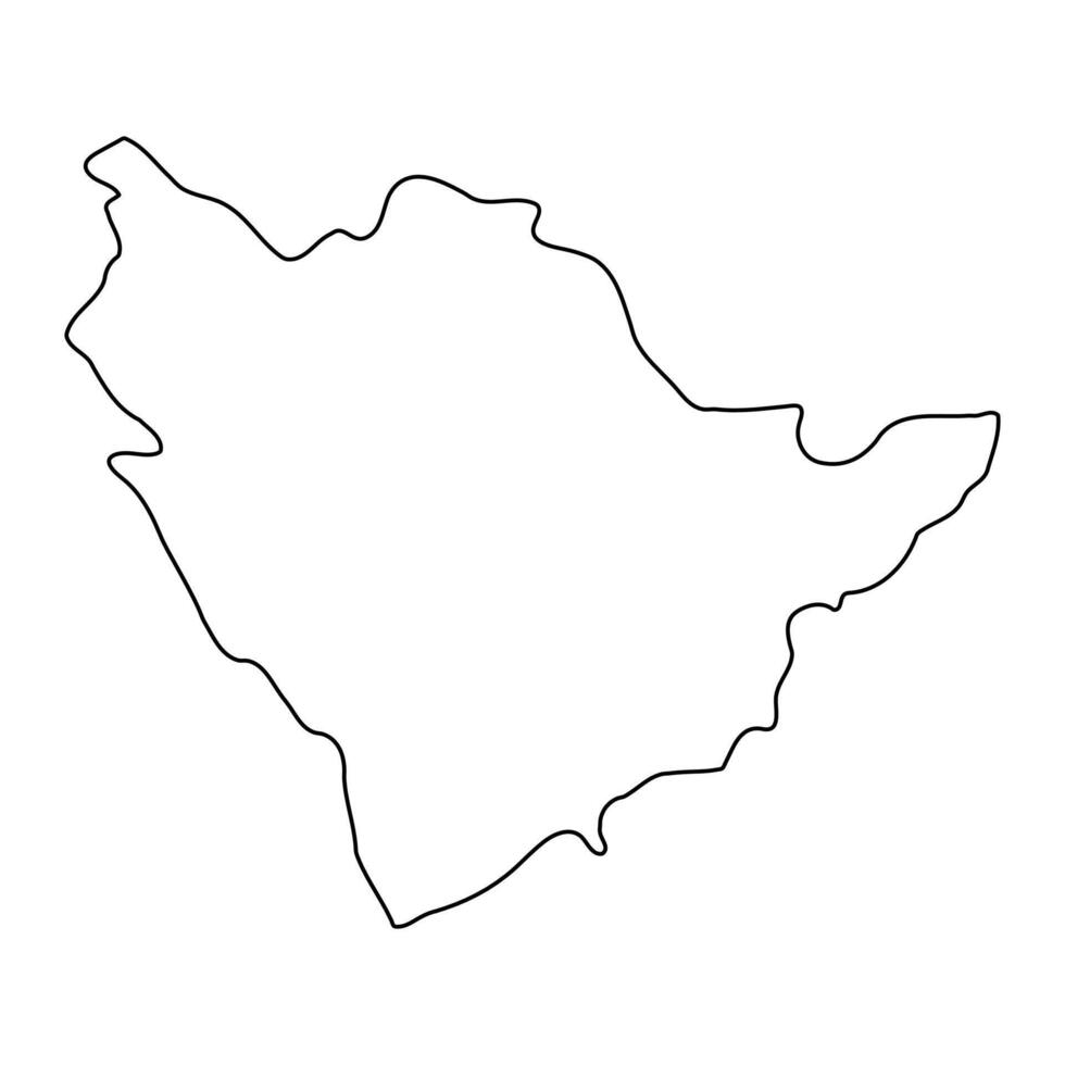 Kabale District map, administrative division of Uganda. illustration. vector