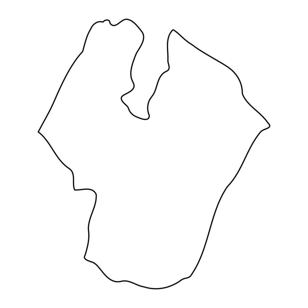 Kaliro District map, administrative division of Uganda. illustration. vector