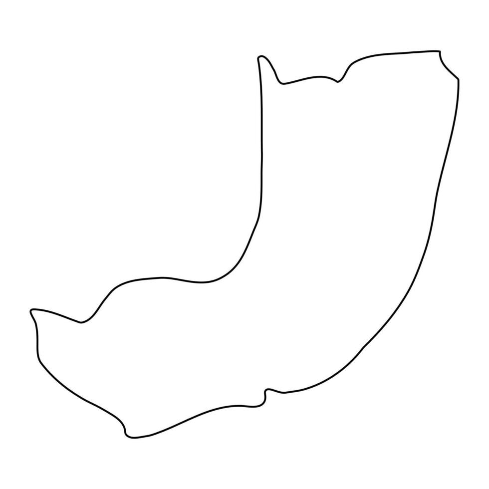 Sheema district map, administrative division of Uganda. illustration. vector