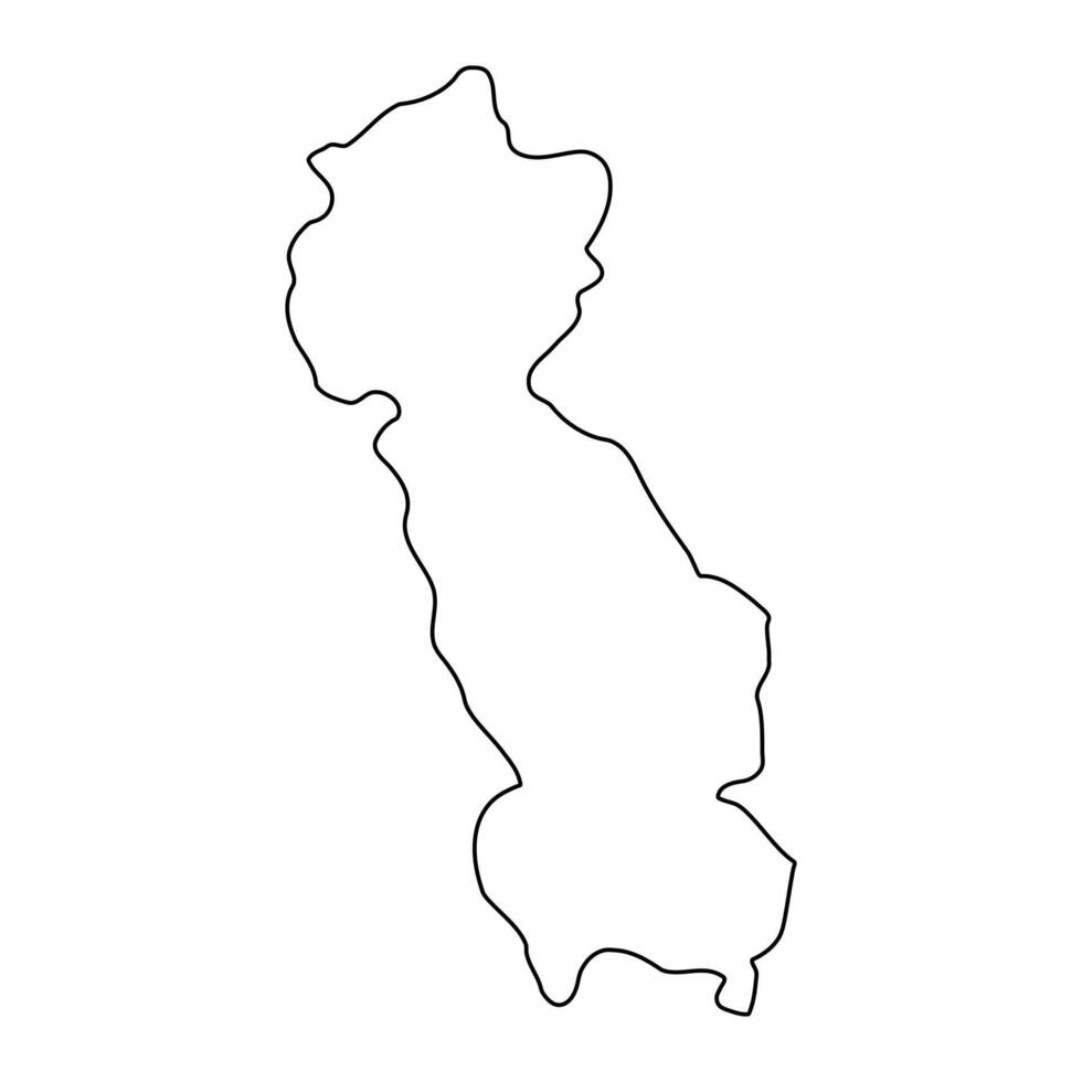Rukungiri district map, administrative division of Uganda. illustration. vector
