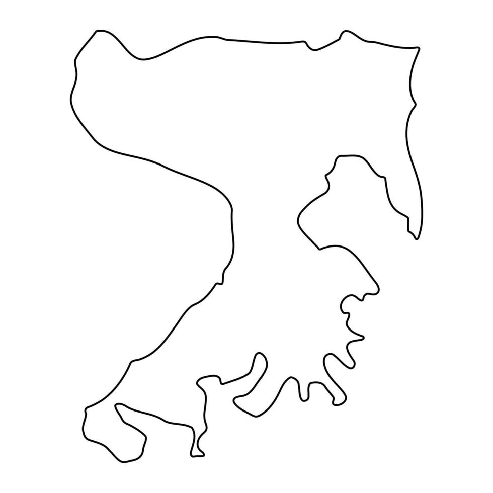 Wakiso district map, administrative division of Uganda. illustration. vector