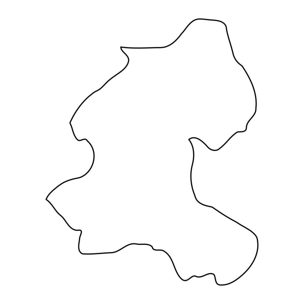 Kole district map, administrative division of Uganda. illustration. vector