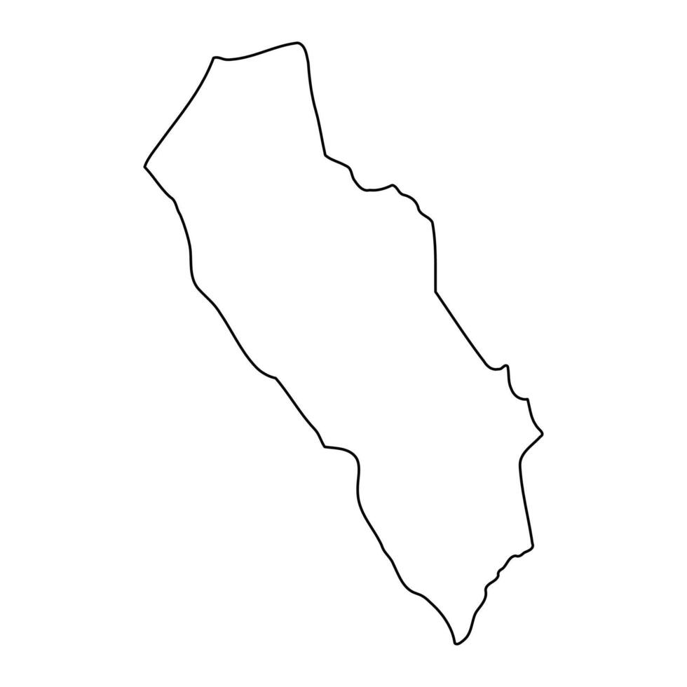 Moroto district map, administrative division of Uganda. illustration. vector