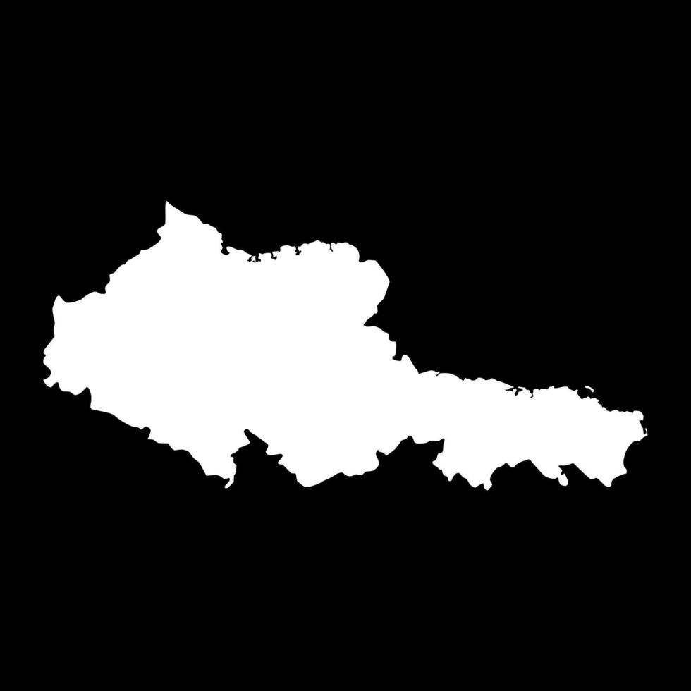 Holguin province map, administrative division of Cuba. illustration. vector