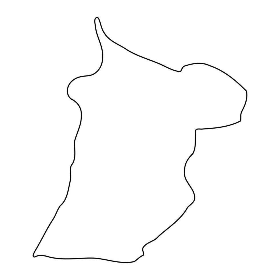 Kyegegwa district map, administrative division of Uganda. illustration. vector