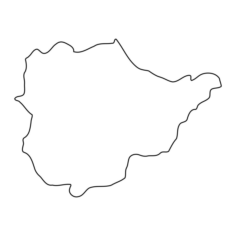 Ntungamo district map, administrative division of Uganda. illustration. vector